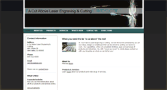 Desktop Screenshot of acutabovelasercutting.com