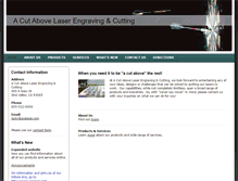 Tablet Screenshot of acutabovelasercutting.com